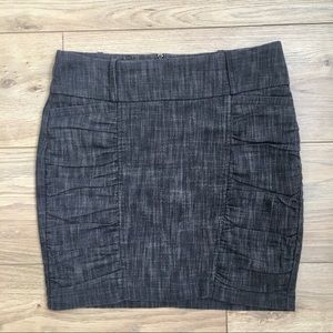 Love Culture Ruched Denim Skirt